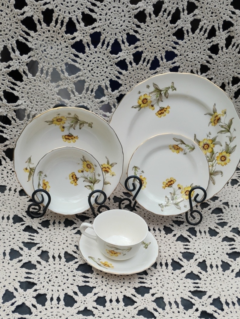 🍂 Autumn Mist Vintage Coreopsis Coreopsis Dinnerware Canonsburg EVC